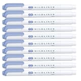 ZEBRA MILDLINER Highlighter pen markers, Mild Dark Blue (WKT7-MDB) x10
