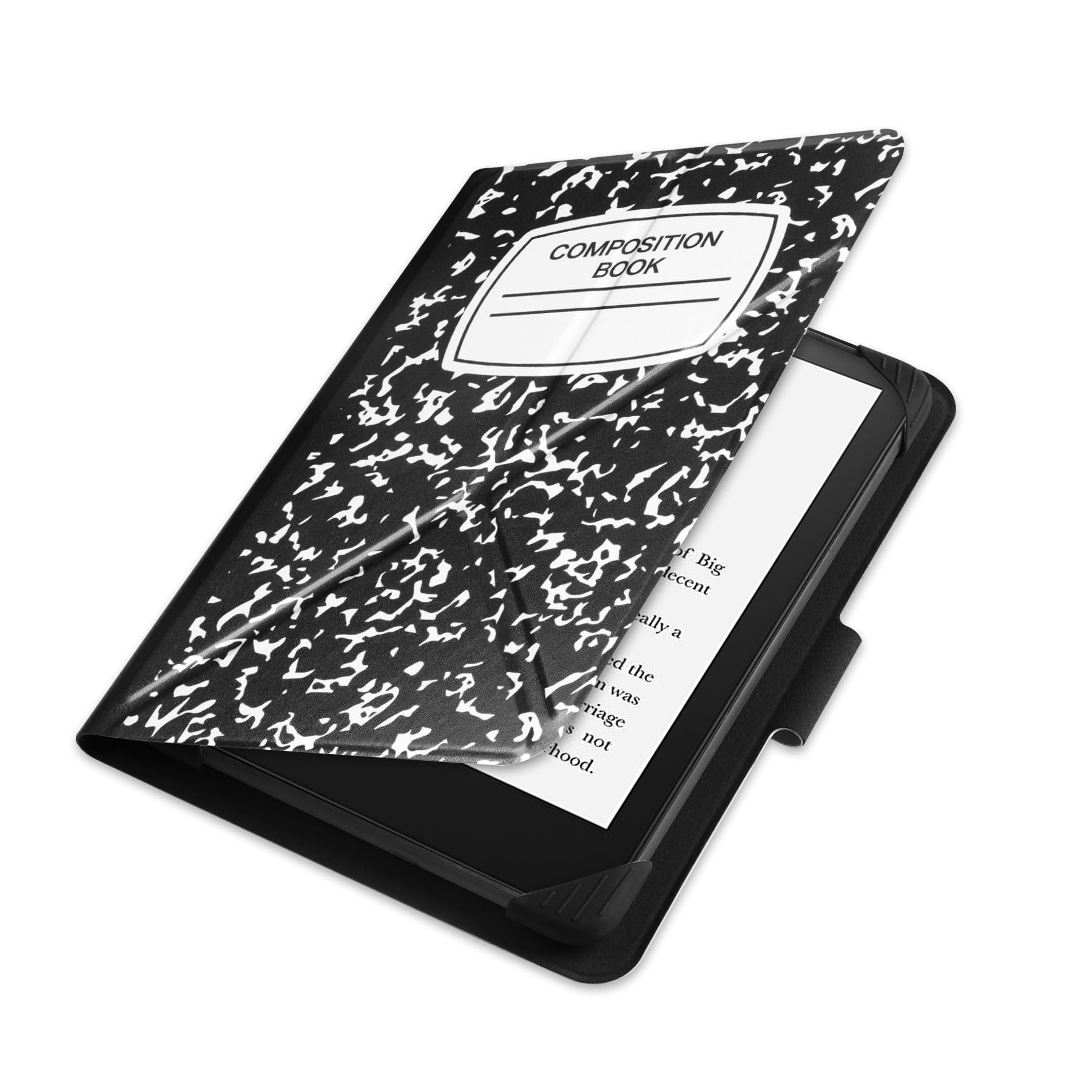HGWALP Universal Case for 6.8 inch 7 inch eBook Readers,Slim PU Folio Cover Case with Stand for 6.8 inch 7 inch Touchscreen E-Readers-Composition Book