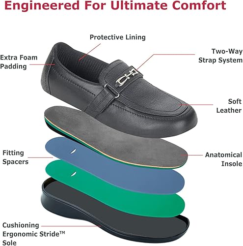 Miniatura 7 de Orthofeet - Alivio del dolor de pies y talón, ancho extendido, mejor fascitis plantar, ortopédica, diabética para mujer, Chelsea