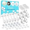 Inaya Complete 50pc Deluxe Baby Proofing Kit - Flexible Hidden Baby Locks for Cabinets and Drawers, Adjustable Child Safety Latches, Corner Guards & Furniture Anchors