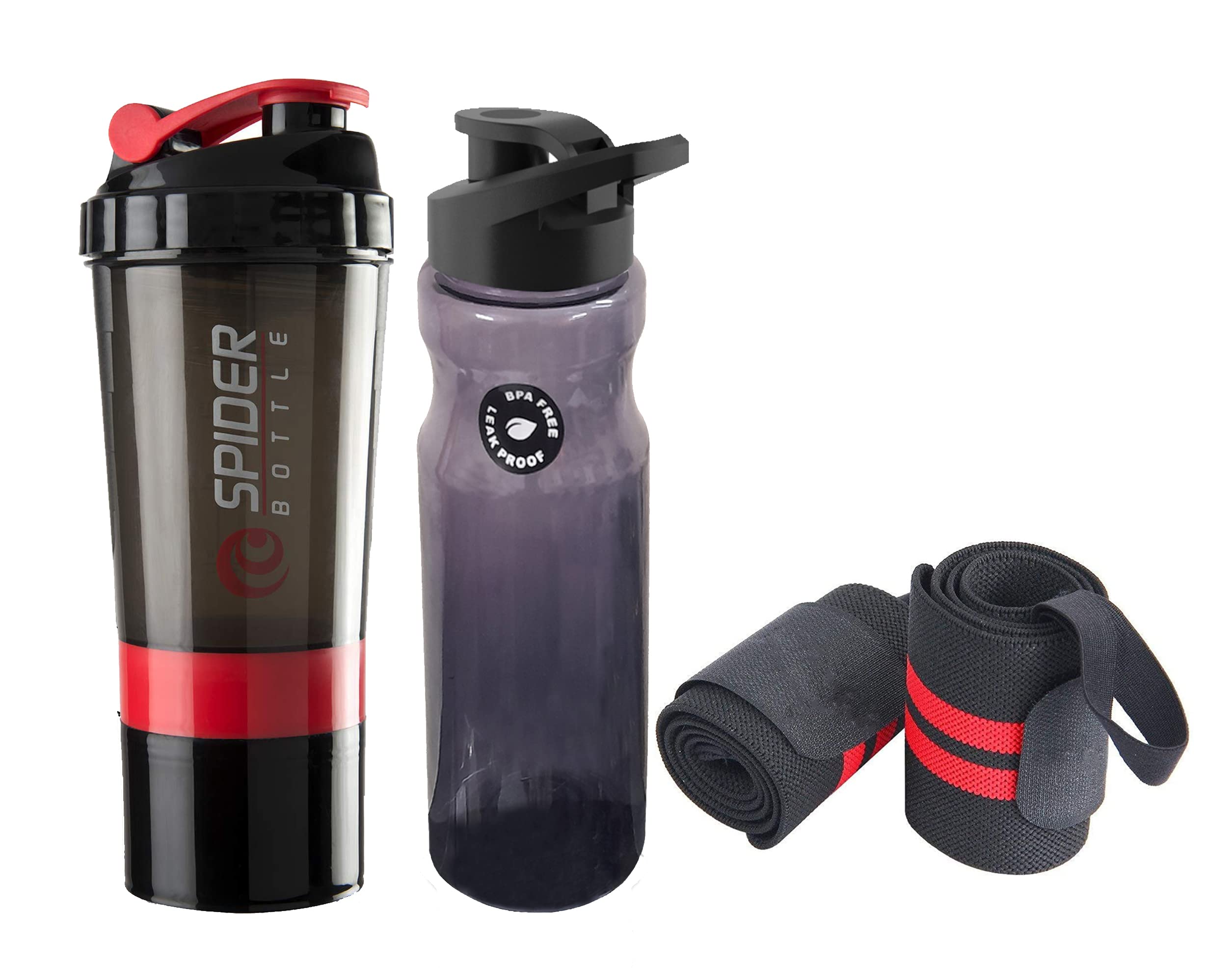 Shaker Bottle Combo of Gym Shaker with Wrist Band and Sippy for Gym & Fitness Kit Gym Shaker Workout Bottle Wrist Wrap Gym Hand Band for Men & Women. (RED) (B0BTH82FLR) Amazon Price History, Amazon Price Tracker