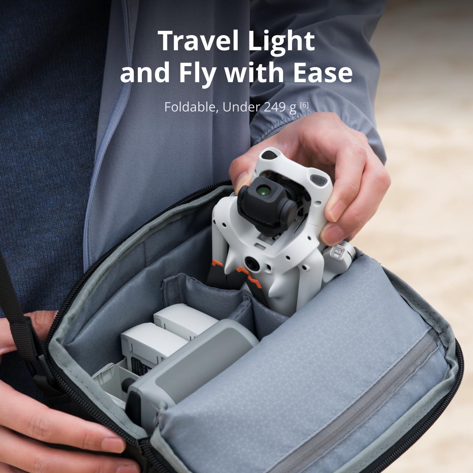 DJI Lito 1, Beginner-Friendly 4K Camera Drone, Obstacle Sensing, ActiveTrack, 4K Video & 8K Image, Suitable for Adults, Lightweight & Foldable, 15km Video Transmission - 5