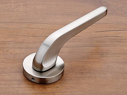 HARMONUS Zinc Alloy Mortise Door Lock Handle/Rose Mortice Handle with Lock Body and 70mm Cylinder Computeries- 3 Keys (Matt/HI-5161)