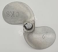 Vista 9 de SANAR Aluminum Propeller for Longtail Mud Motor Long Tail Boat - Keyed Tapered Shaft