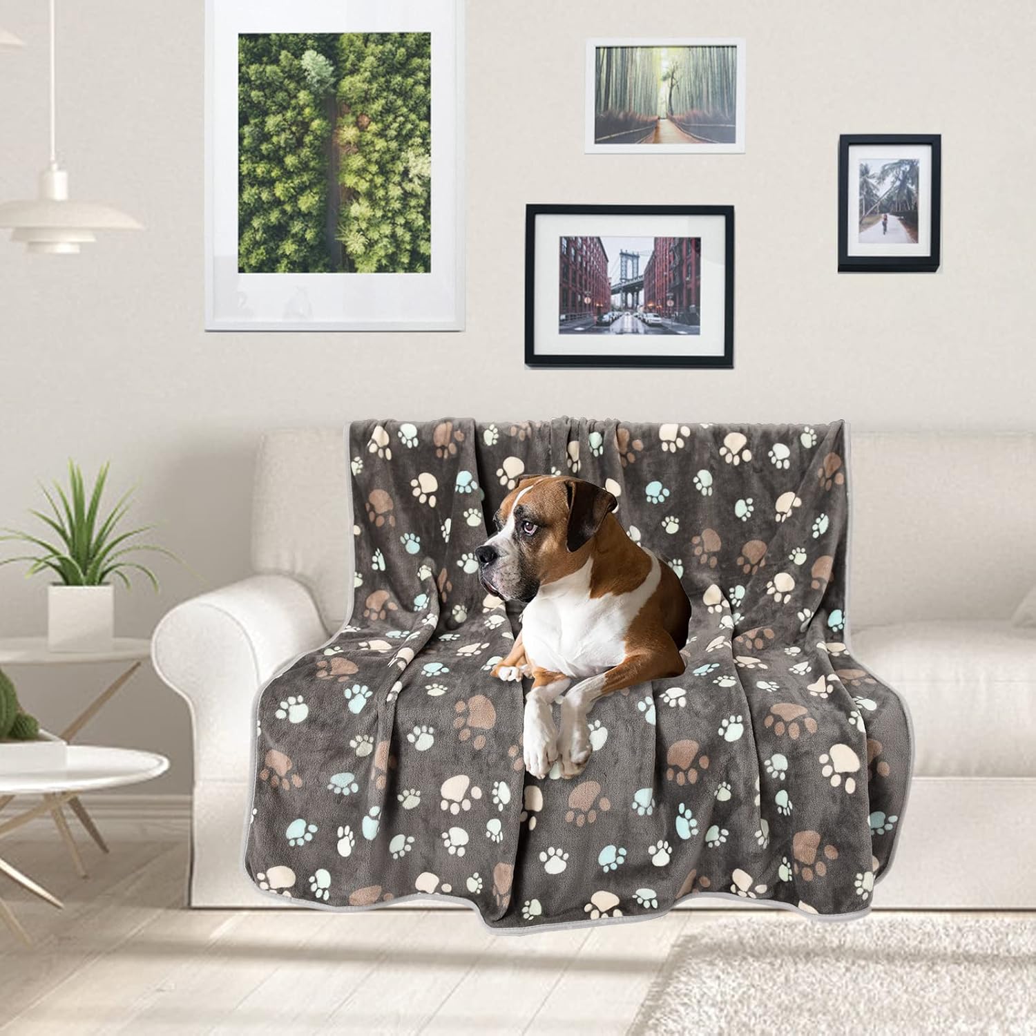 REZUTAN Upgraded Dog Blankets for Large Dogs, Dog Cat