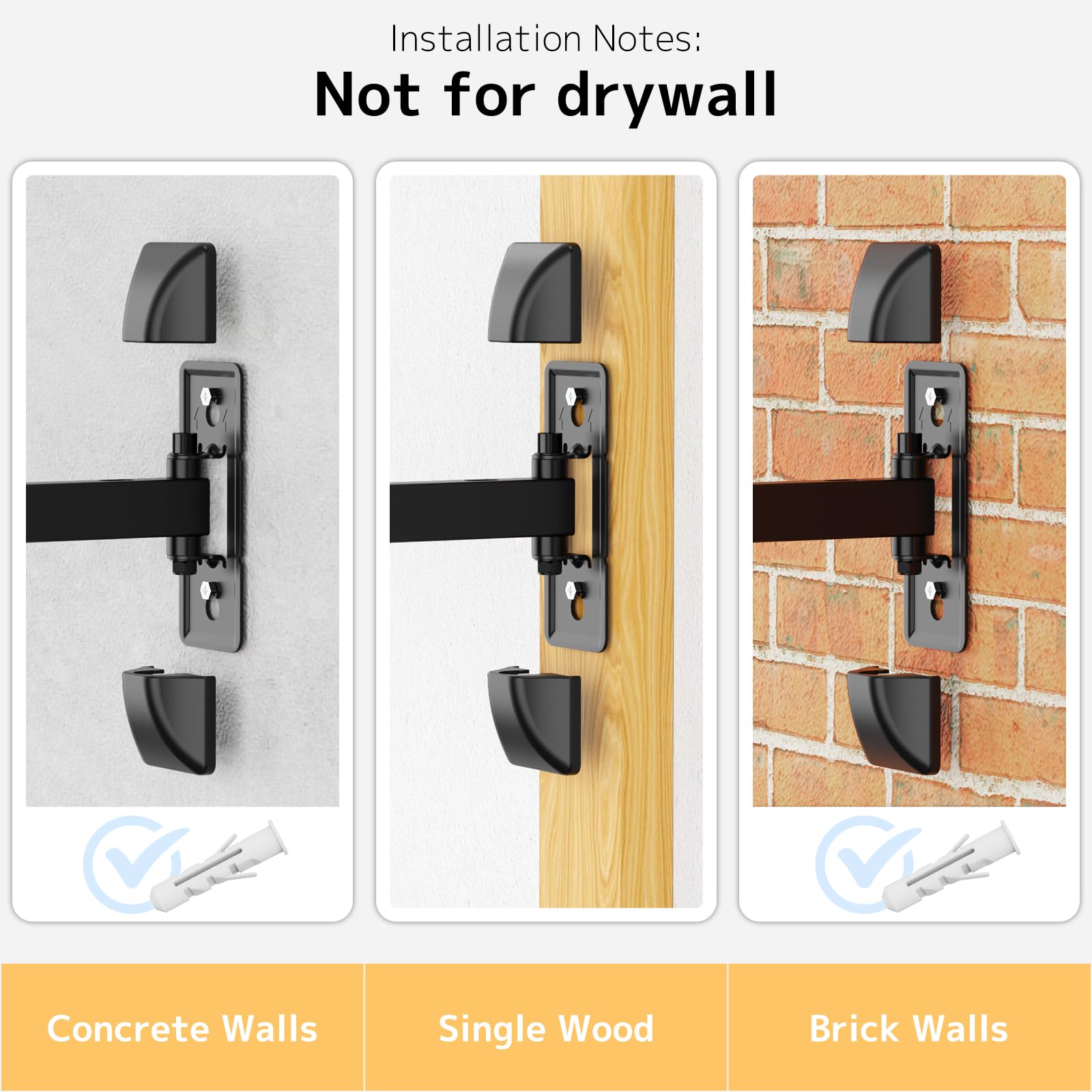 PUTORSEN Lautsprecher Wandhalterung - Voll einstellbare Universal Lautsprecher Halterung Wand, 2 Pack Boxen Wandhalterung, hält bis zu 25kg