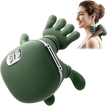 Neck Massager with Heat Bionic Heated Shoulder and Back Massager, Simulated Human Palm Massage for Muscle Tension Relief, Portable Wireless Shiatsu Massage Master