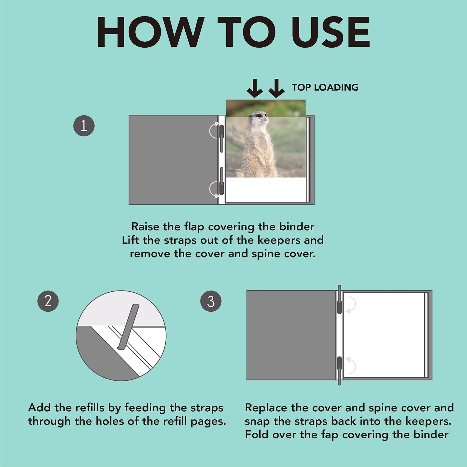 15 sheets 8 x 8 Scrapbook Album Refills Pages for Rapid Binding