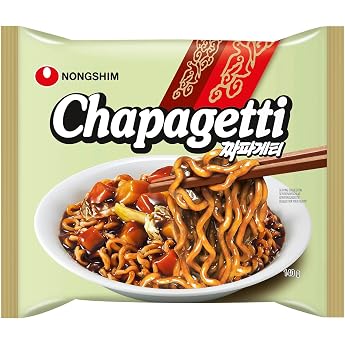 20 x 140 g Nongshim Chapaghetti Korean Instant Noodles with Black Bean Sauce