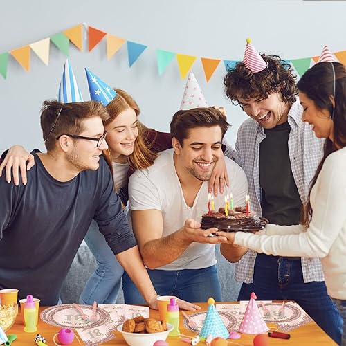 Miniatura 5 de 24 juegos de decoración de fiesta de cumpleaños de oro rosa para niñas de 18 años, platos y servilletas para cumpleaños, suministros de fiesta para