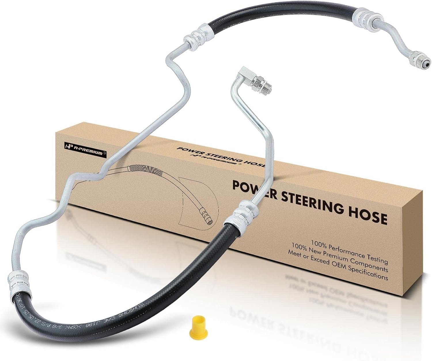 A-Premium Power Steering Return Hose Line Assembly Compatible with Mitsubishi Eclipse 2006-2012, Endeavor 2004-2011, Galant 2004-2012, Gear To Pipe