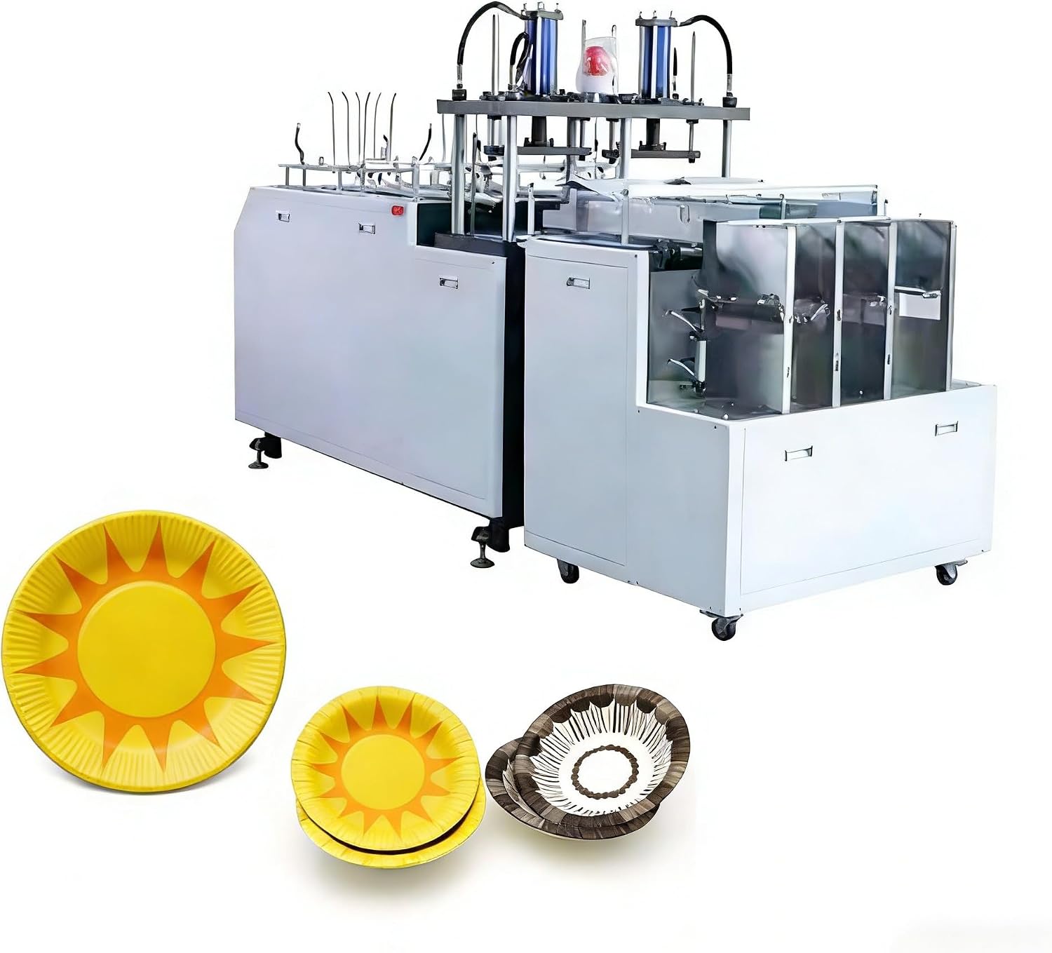 Paper Plate Making Machine for Disposable Plate Production, Multiple Mold Sizes Available, Supports Round and Custom Paper Plates, Suitable for Commercial and Industrial Use