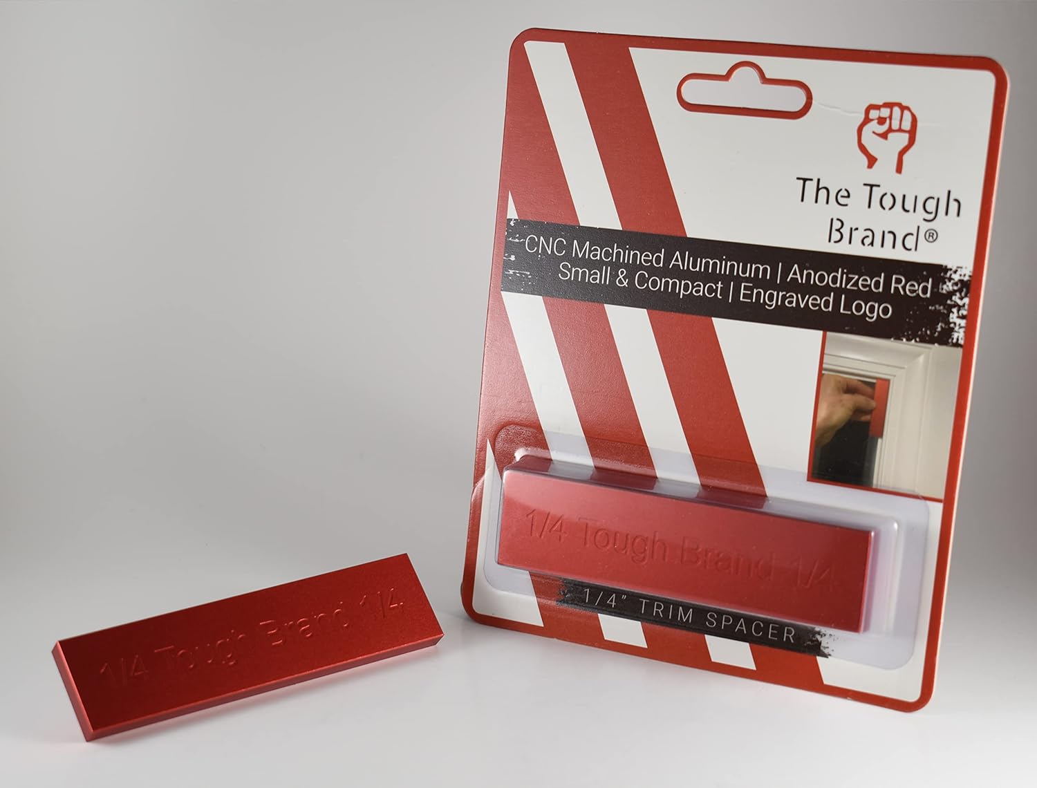 The Tough Brand 1/4" Trim Molding Spacer/Reveal Tool. CNC