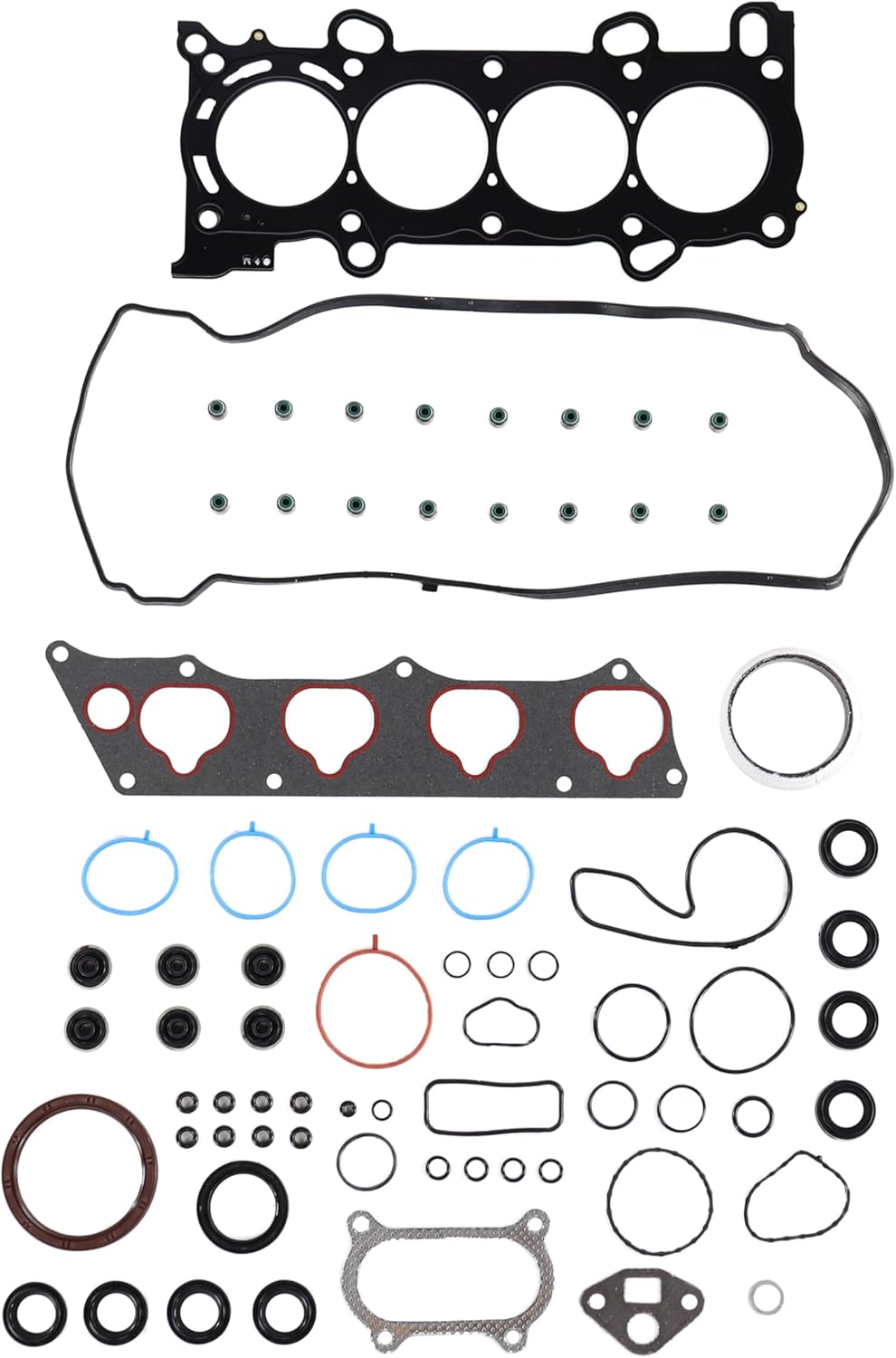 DNJ RRK242 Engine Re-Ring Kit for 2008-2012 Acura, Honda Accord, Civic, CR-V 2.4L L4 16V DOHC 2354cc