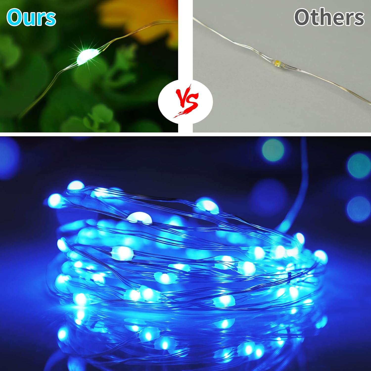 StarryEver 66ft 200LED Fairy Lights Battery Operated, 4 Pack 16.5ft 16 Color Changing String Light with Remote Timer, RGB Waterproof Twinkle Lights for Indoor Outdoor Room Gift Party Christmas Décor