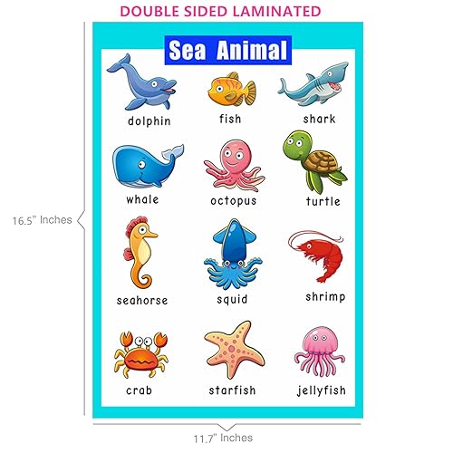 Miniatura 2 de 4 carteles educativos laminados para preescolares para niños pequeños, gráficos de pared educativos, carteles de aula escolar, decoraciones de clase