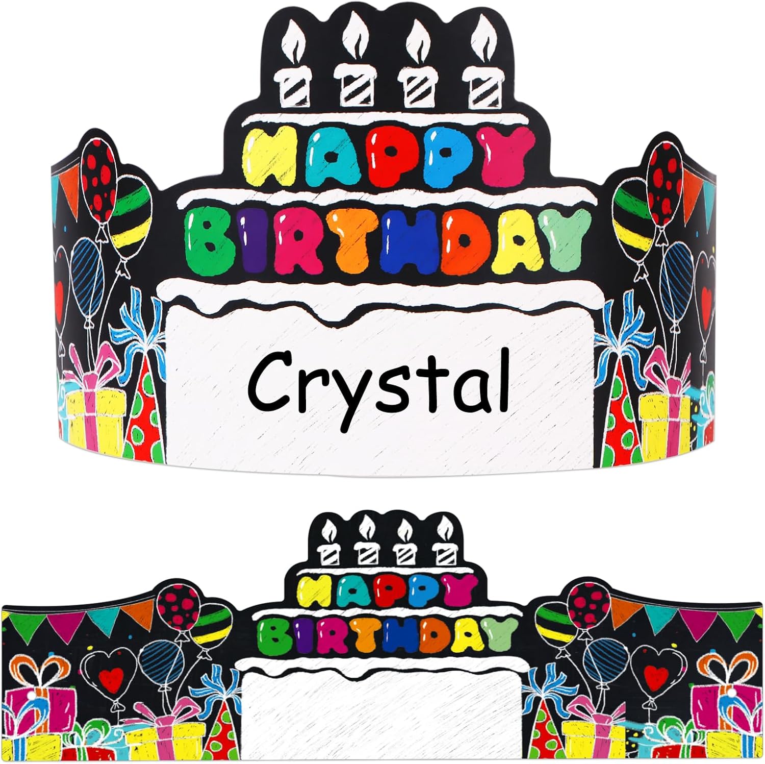 SICOHOME 36pcs Birthday Crowns for Kids - Classroom Happy Birthday Party Hats Party Hats for Family VBS Decor Supplies Classroom School Students Kindergarten Elementary Teacher Supplies