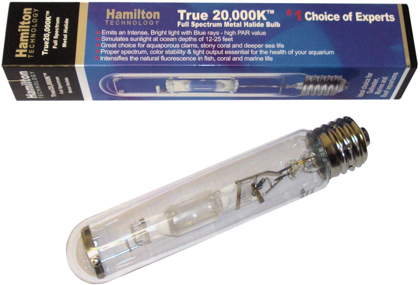 Hamilton Technology Metal Halide 400W 20,000K Mogul Base Aquarium Light Bulb