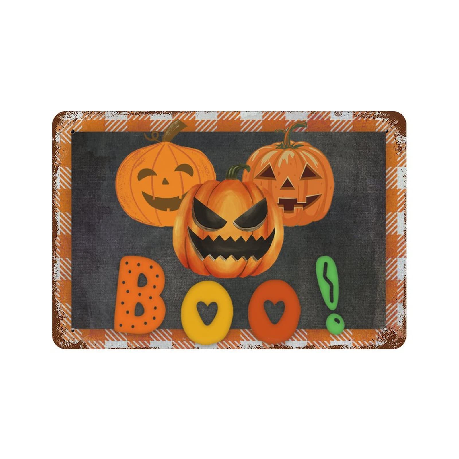 Panneau citrouille Boo pour réussir votre décoration de jardin d'Halloween facilement