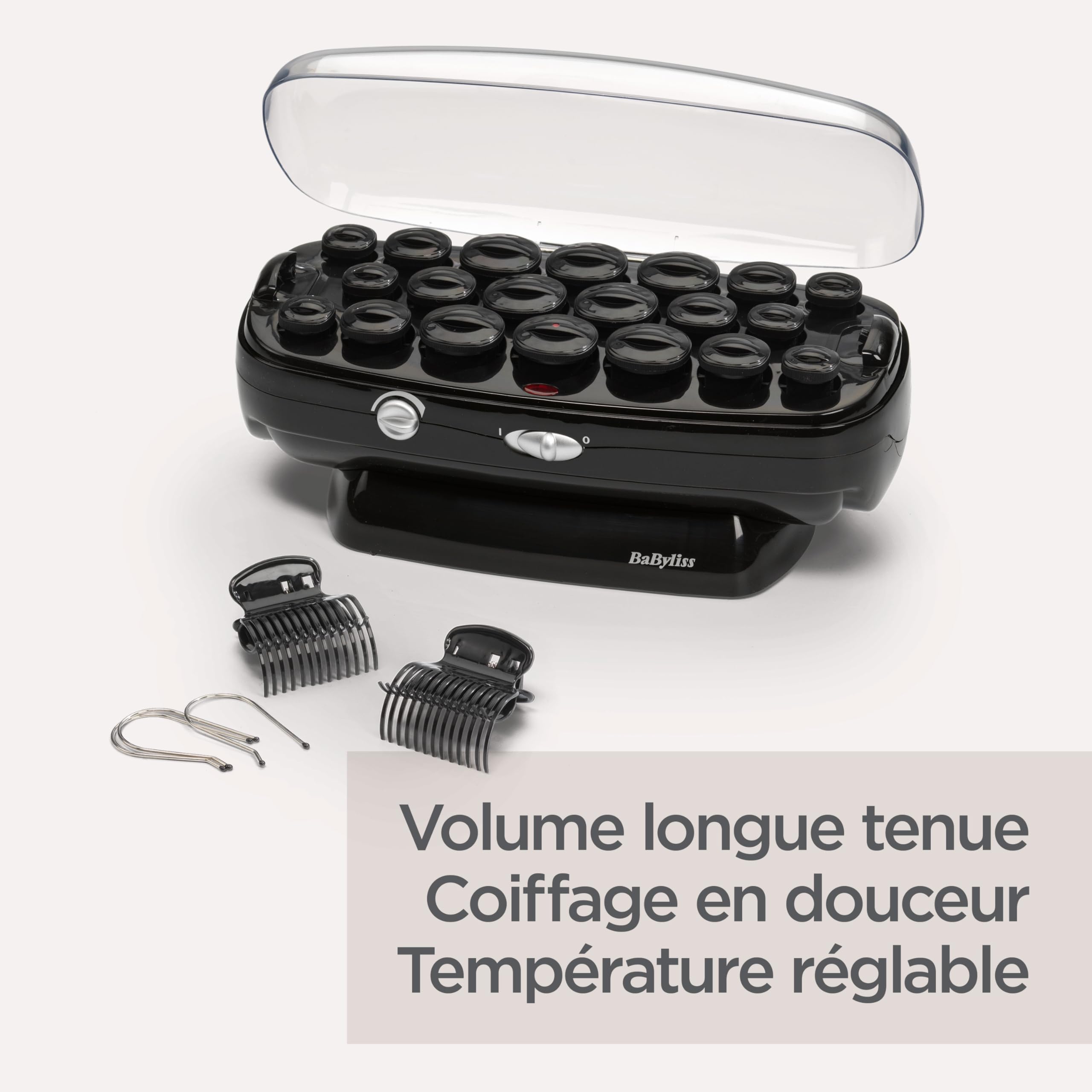 Babyliss RS035E - BaByliss Paris - Bigoudis Thermo-Ceramic, Noir, 1 Stück (1er Pack)