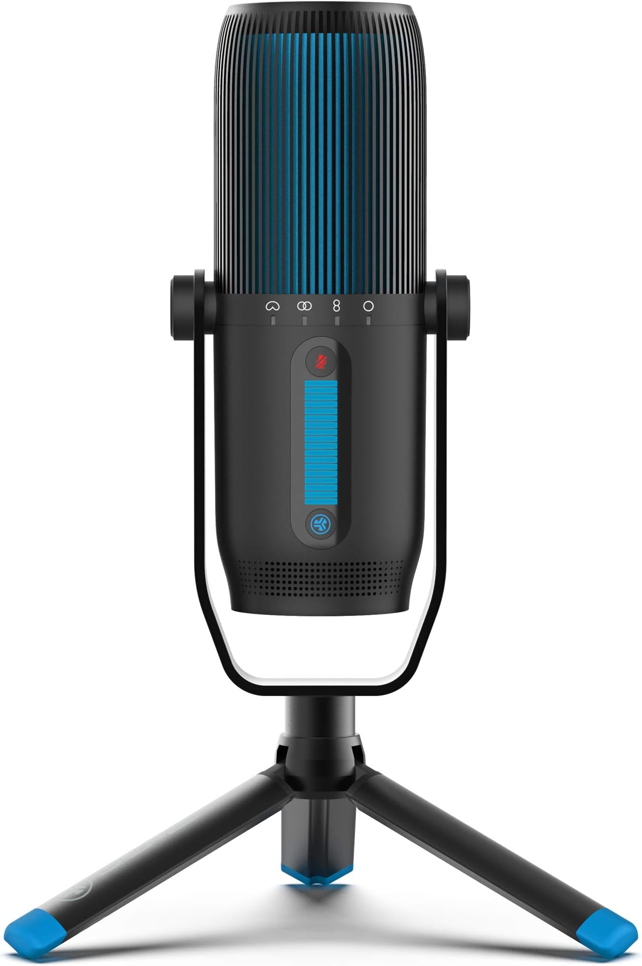 JLab Talk Pro USB Microphone, USB-C Output, Cardioid, Omnidirectional, Stereo, Bidirectional, 192k Sample Rate, 20Hz-20kHz Frequency Response, Volume, Gain Control, Quick Mute, Plug & Play