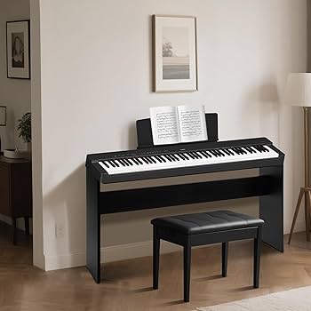 Amazon.com: Aodyow L85 Piano Keyboard Stand,Wooden Furniture