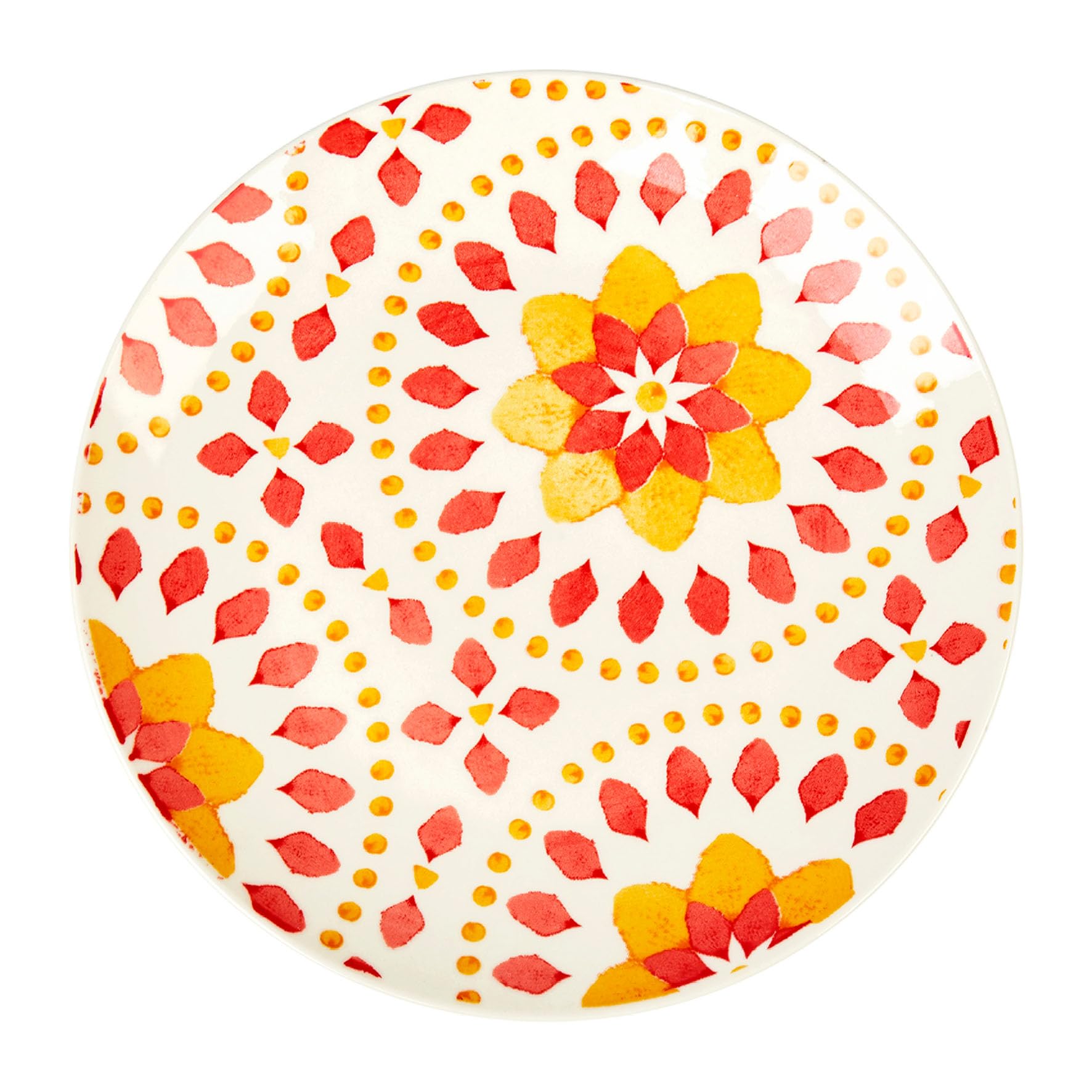Assiette à dessert 19 cm porcelaine colorée Genevieve Lethu Surya 536065