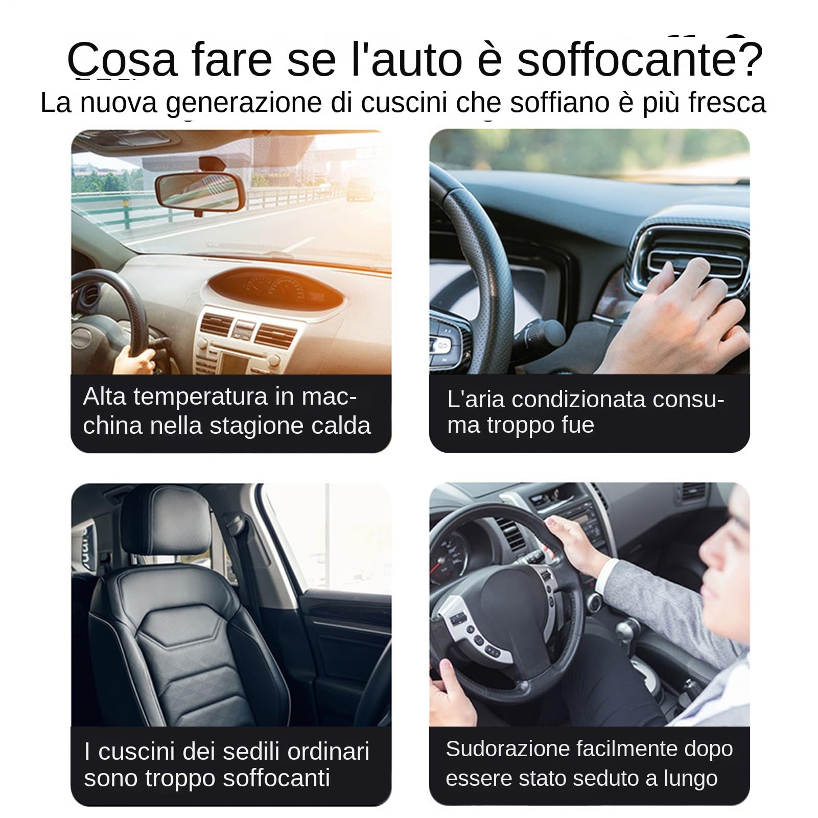 Autositzkissen Rutschfest, Leichtgewichtig, Multifunktional, Ergonomisch