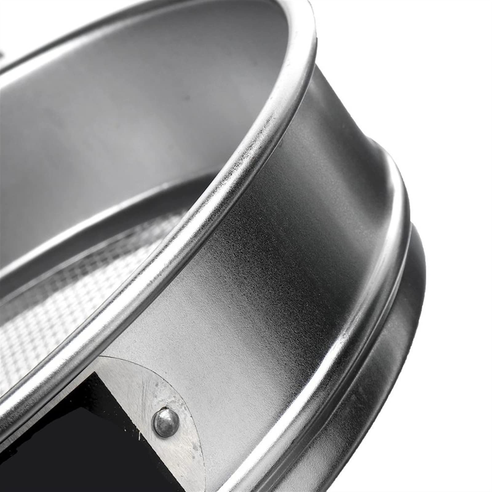 sito， Sito do mąki 4-300M okrągłe 304 ze stali nierdzewnej sito kuchennej filtr fasoli(35 Mesh 0.5mm,10cm Diameter)
