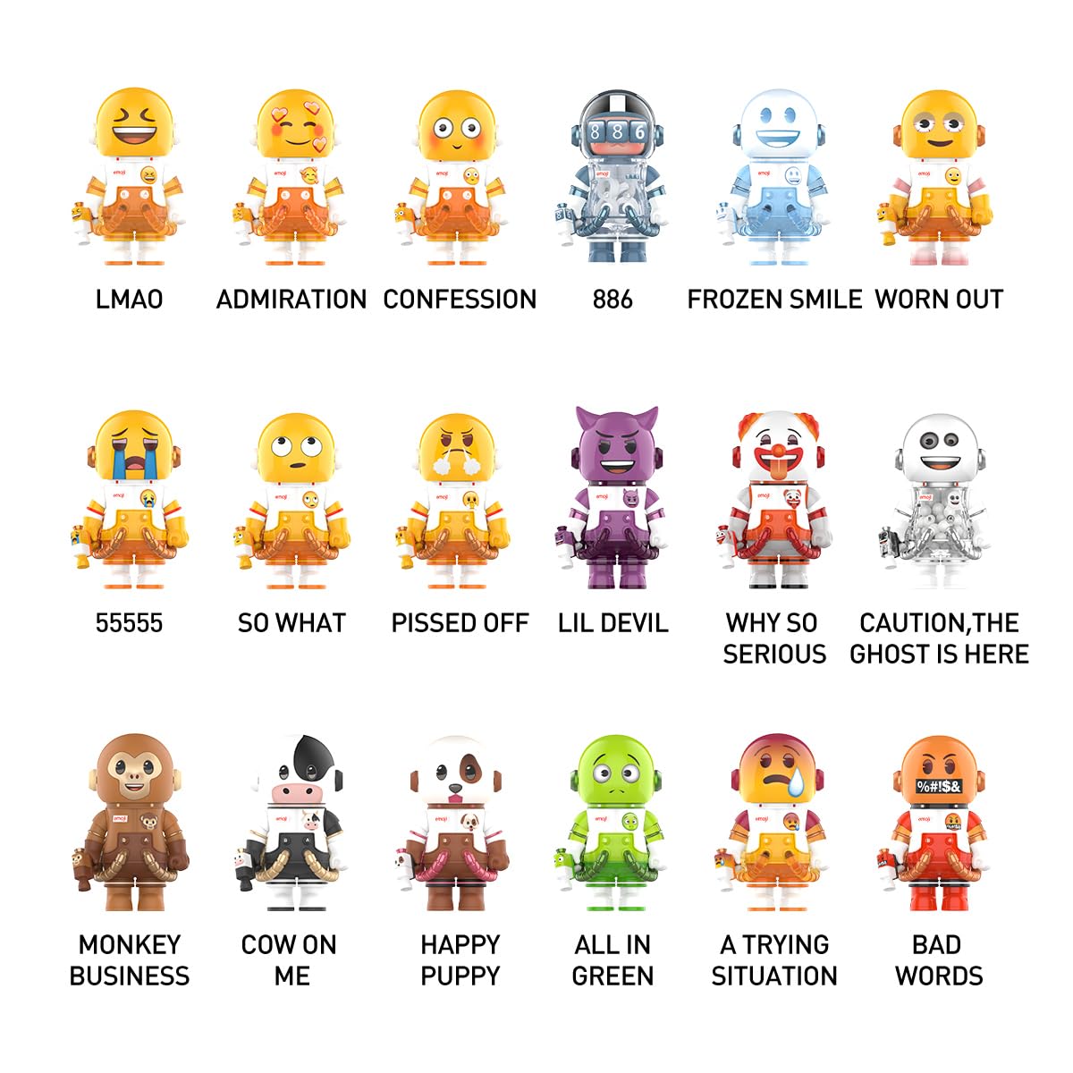 Amazon.co.jp: 【POP MART 公式ストア】MEGA SPACE MOLLY 100% × emoji