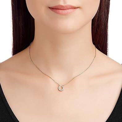 年末最後のお買い得値下❗️新品未使用✨スワロフスキー蹄鉄ネックレス❤︎送料込み✨ Towards ネックレス, 蹄鉄, ホワイト, ローズゴールドトーン・プレー