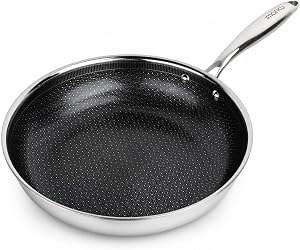 imarku 12 Inch Non Stick Frying Pans, Healthy Hybrid Ceramic Frying Pans