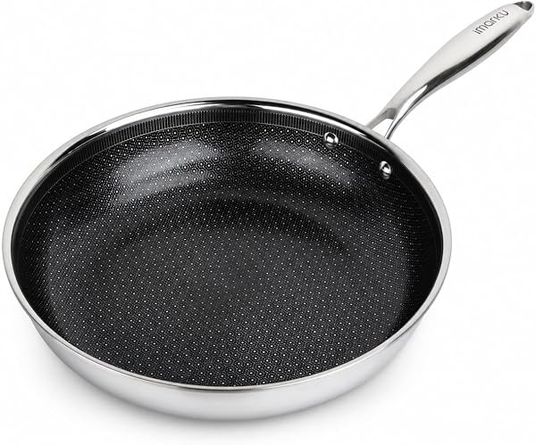 Imarku 12 Inch Non Stick Frying Pans, Healthy Hybrid Ceramic Frying Pans