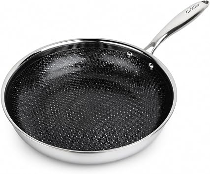 imarku 12 Inch Non Stick Frying Pans, Healthy Hybrid Ceramic Frying Pans