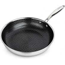 imarku 12 Inch Non Stick Frying Pans, Healthy Hybrid Ceramic Frying Pans | PFOA Free, Non Stick Skillets for Gas, Electric, and Induction, Dishwasher & Oven-Safe Stainless Steel Frying Pan