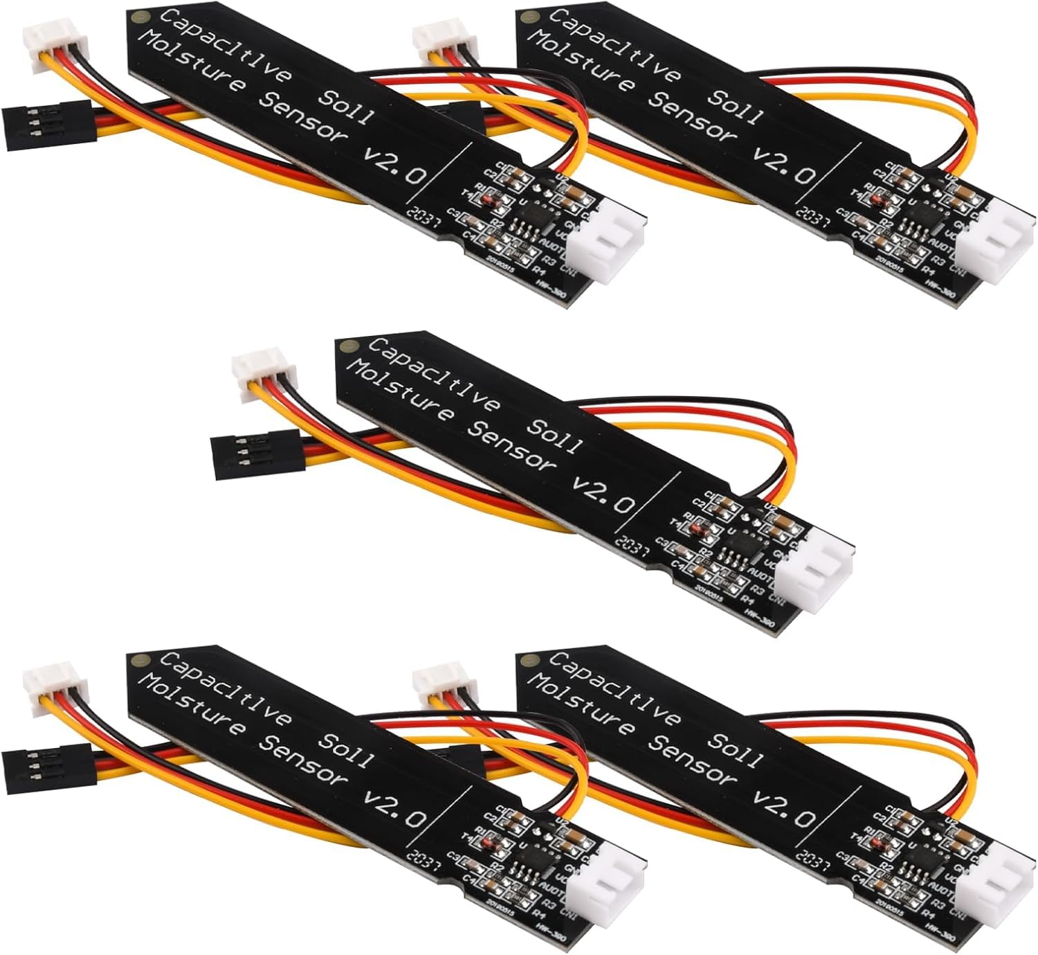 Capacitive Soil Moisture Sensor V2.0 5-Pack for Smart Garden Plant Watering Rduino UNO ESP32 Raspberry Pi Analog Output 3.3–5.5V DC Durable Corrosion-Resistant Agriculture Sensor-picture-14