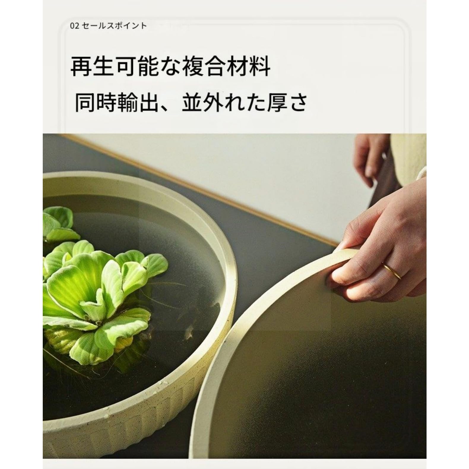 Amazon | 睡蓮鉢 プラスチック製 メダカ鉢 深型設計 ビオトープ容器