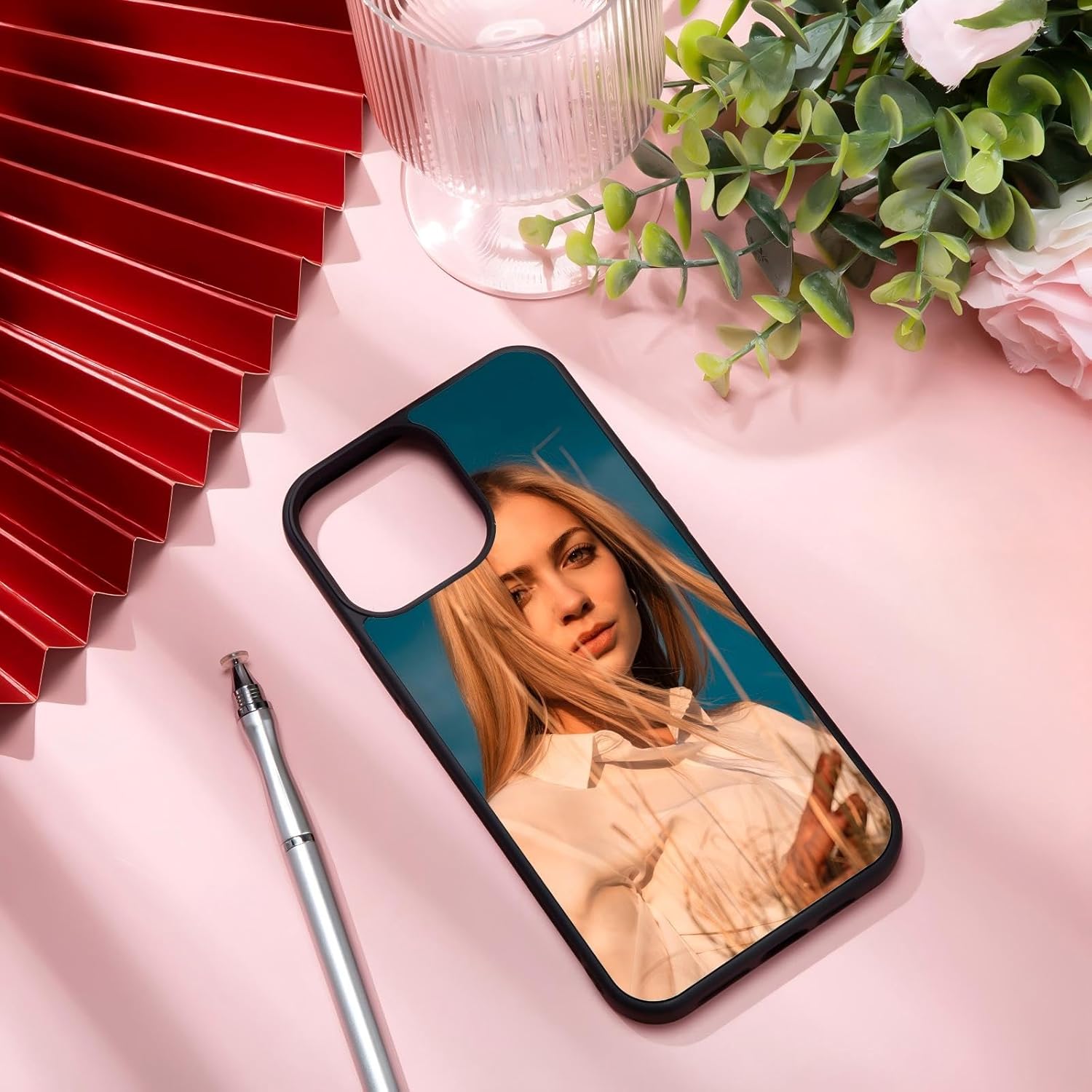 Flutesan 6 Pieces Sublimation Blank Phone Case Covers Blank Printable TPU Heat Press Black Edge Cover for DIY Customized Heat Transfer(Compatible with iPhone 14)