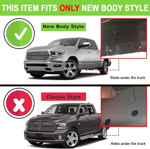 Miniatura 3 de SUPERDRIVE - Estribos ovalados curvados compatibles con Dodge Ram 1500 Crew Cab 2019-2022 (no compatible con cuerpo clásico) (negro, 4 pulgadas de