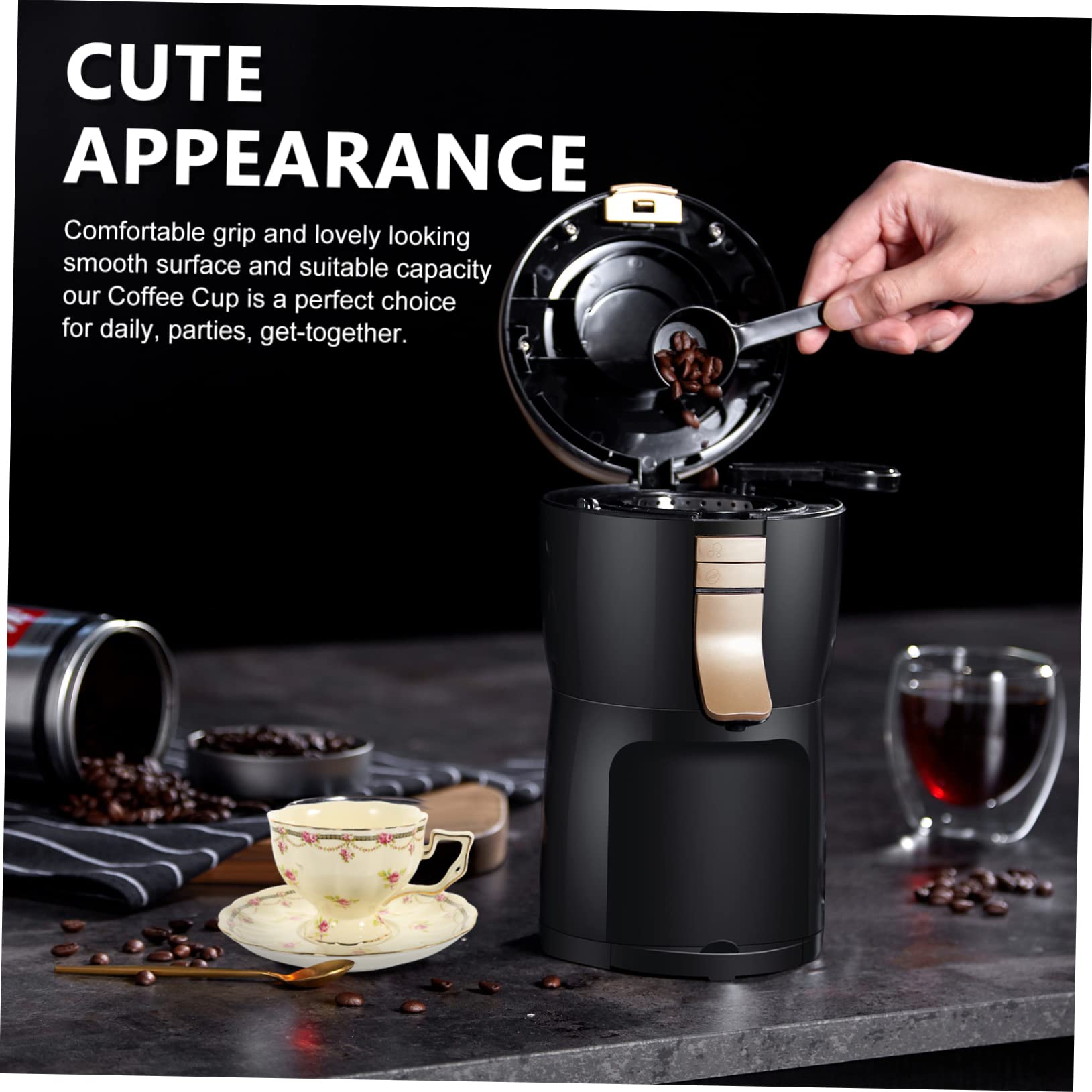 BESTonZON Tazza In Ceramica Blu Fatta A Mano - Perfetta Per Caffè, Latte O Tè - Idea Regalo Originale Per La Cucina