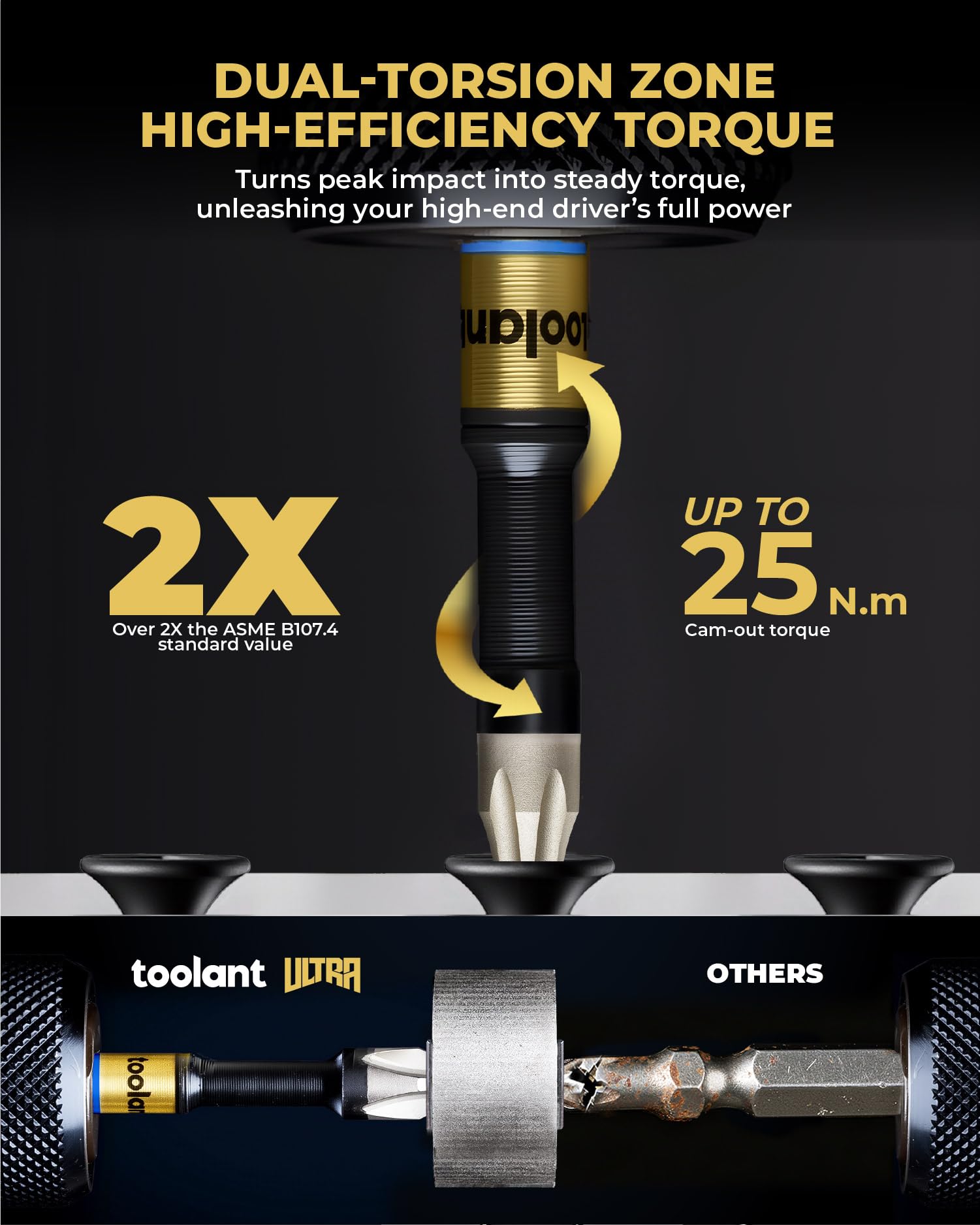 Toolant Torx Bits: Impact Resistant & Durable -2 Toolant Torx Bits: Impact Resistant & Durable -2