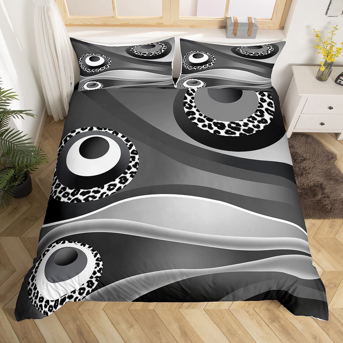 Housse de couette respirant gris king size pour régler vos problèmes de literie