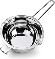 Upgraded 1000ML Stainless Steel Double Boiler Melting Pot for Chocolate, Candy, Candle Making - 34oz Capacity