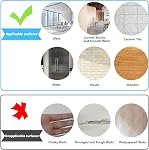 Self-Adhesive Magnetic Dry Erase Whiteboard Sticker, 94" x 47"（240x120 cm） | Peel and Stick Magnetic White Board Wall Decal, Includes Marker, Eraser & Magnets for Home, Office & Classroom