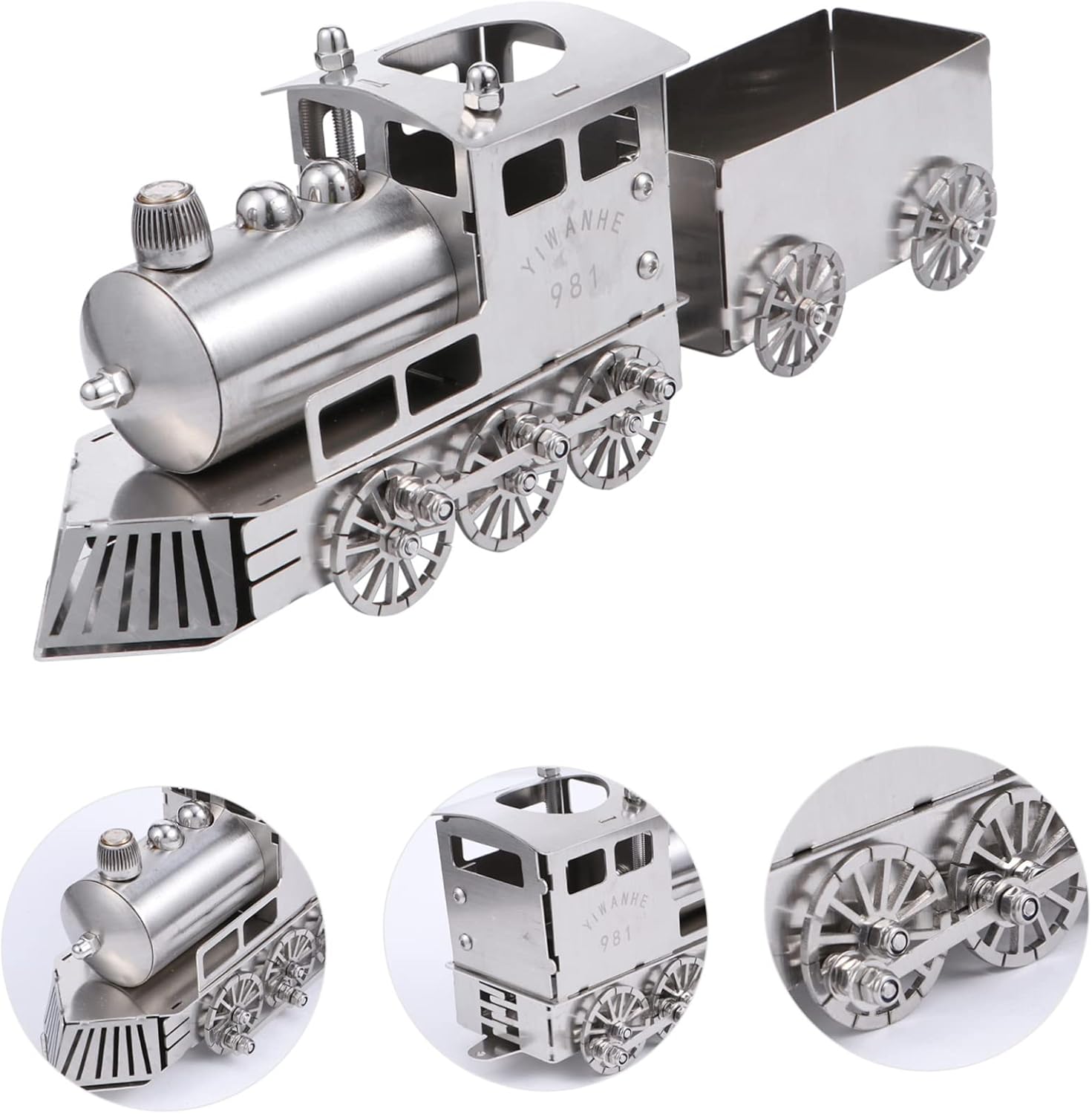 Unique Table Desk Train Model Steam Locomotive Decor Vintage Style Train Model Locomotive Toy