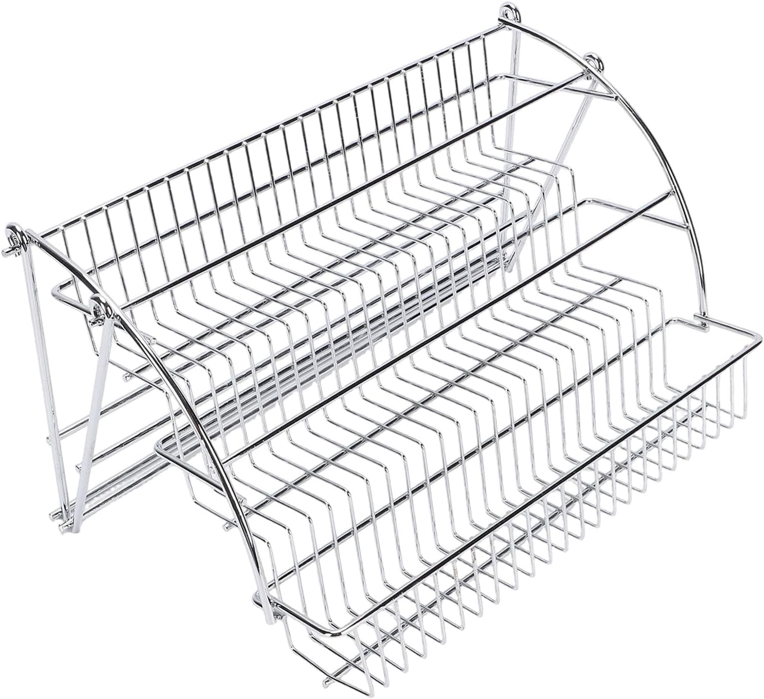 3 Tier Pull Down Seasoning Rack, Organizer, Kitchen Storage Shelf Seasoning Organizer for Inside Upper Cabinet Bottles & Jars