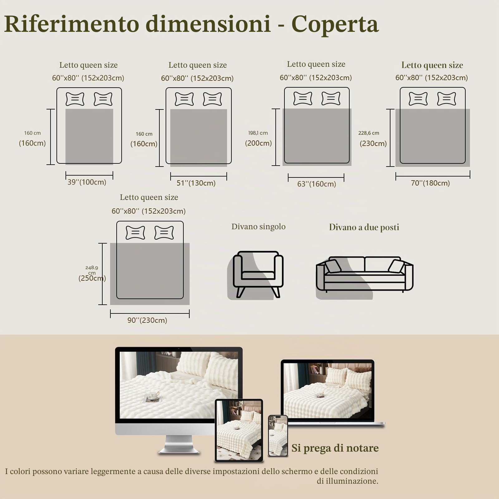 GKXLH Coperta Peluche Coperta Soffice - Coperte morbide Coperta di lanci per il letto, Caldo accogliente divano tiro, coniglio coperte di pelliccia sintetica e coperte per letto divano Sofa (Bianco)