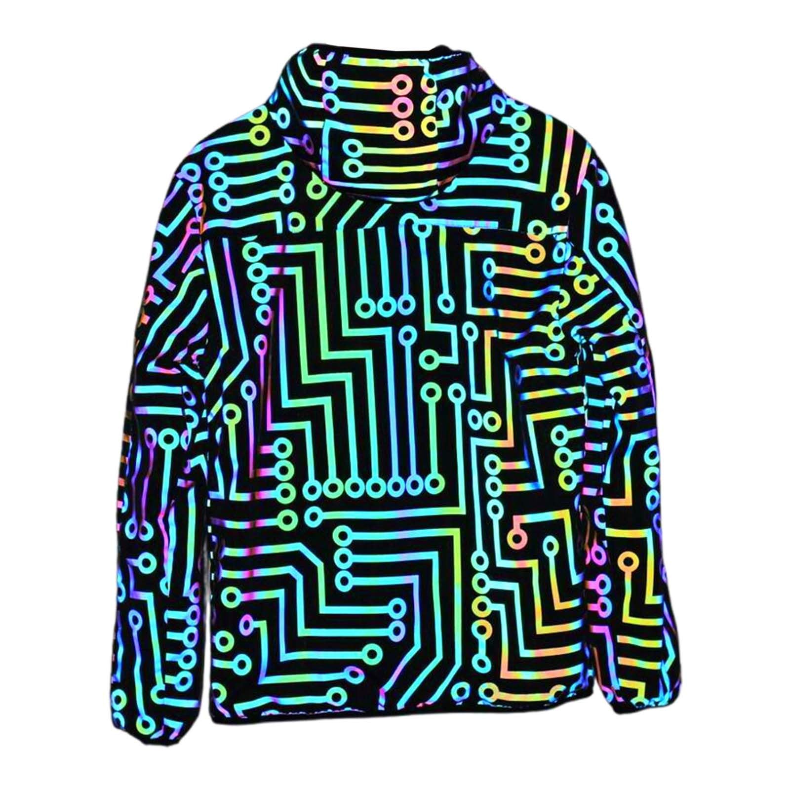 Reflektierende Jacke Mit Taschen Sportjacke Zip Up Blouson Leichte Sommerjacke Dünne Sweatjacke Sommer Softshelljacke Outdoor Sportlich Freizeitjacke Jungen Frühlingsjacke