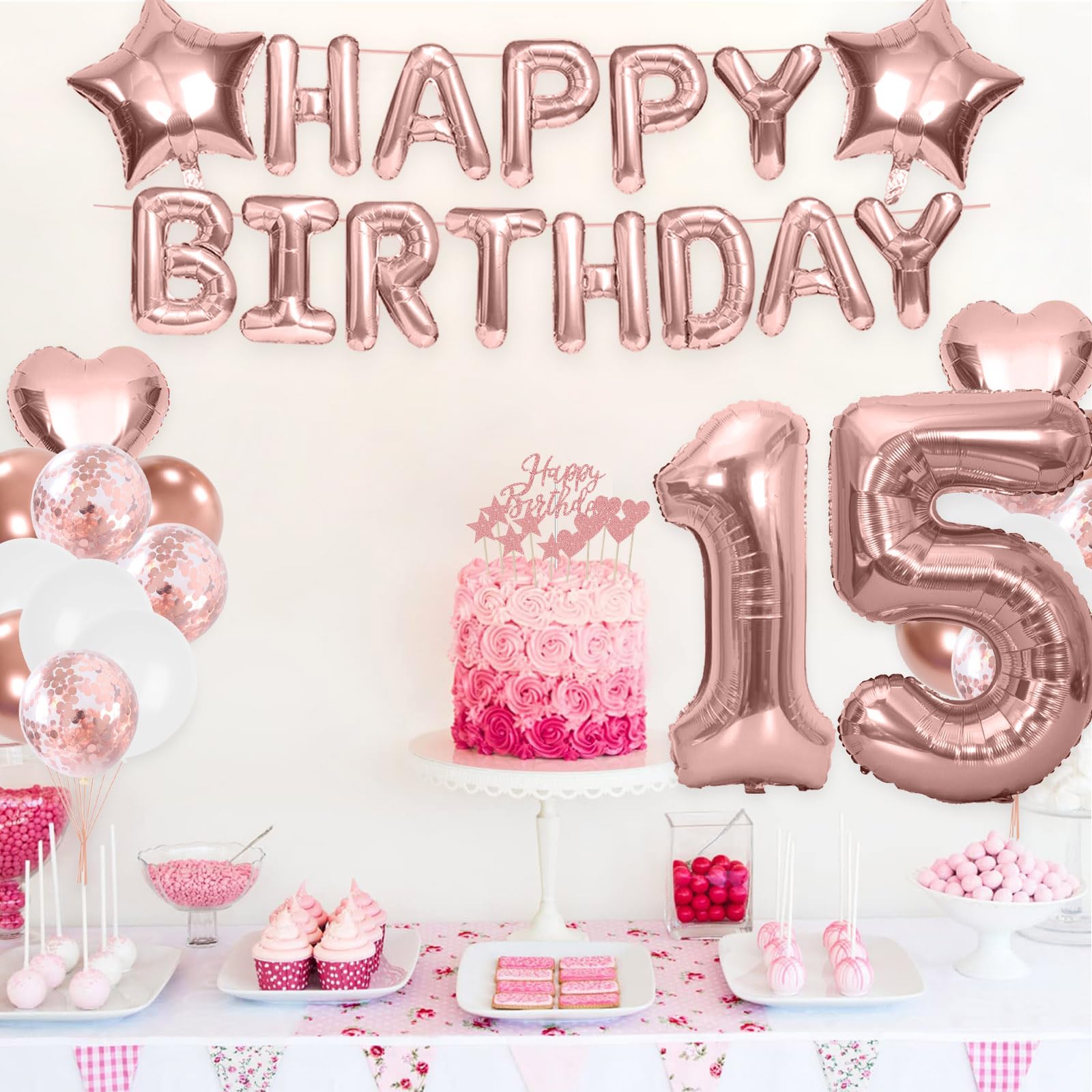 Happy Birthday Striscione Bianco, Striscione Buon Compleanno, Festone di Buon Compleanno, Decorazione per Feste di Compleanno di Adulti e Bambini