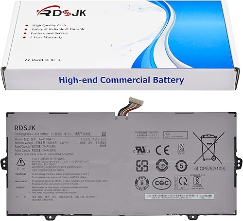 Miniatura 1 de AA-PBRN4ZU - Batería para laptop Samsung Galaxy Book Flex 930QCG 930QCJ 930XCJ NP930QCG NP930QCG-K01 950QCG 950QCG-X01 950QCG-X03 950QCJ 950XCJ